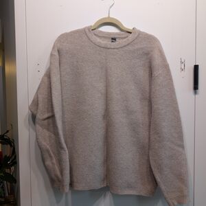 Lululemon Men's Alpaca Wool Blended Beige Crewneck Sweater - Medium